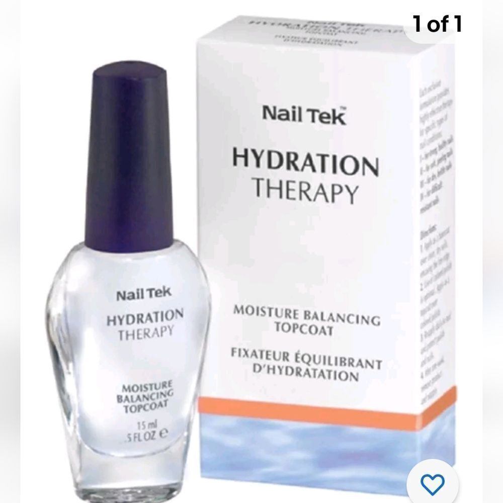 Nail Tek Hydration Therapy Moisture Balancing Topcoat 0.5 oz Nail Treatment